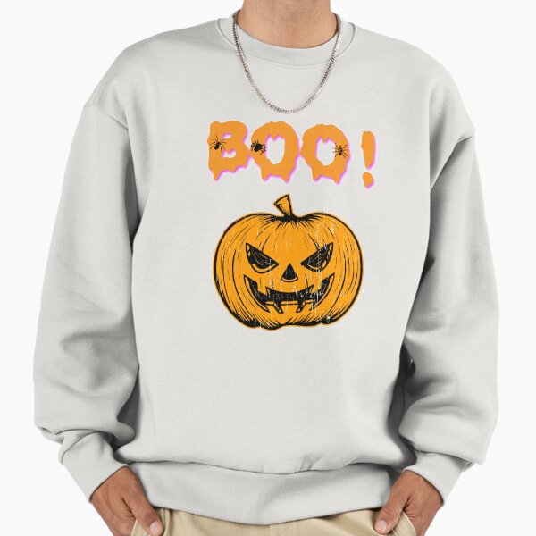 Boo! Scary Face Jack o Lantern Halloween Holiday - Adult & Kids T-Shirts, Sweatshirts & Hoodies apparel design preview 1