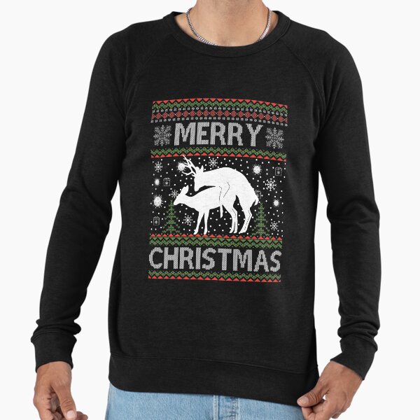 Offensive Christmas Sweaters, Mating Deer Merry 2022, - Adult & Kids T-Shirts, Sweatshirts & Hoodies apparel design preview 1