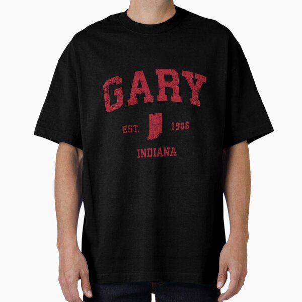 Gary Indiana In Sports Red Print - Adult & Kids T-Shirts, Sweatshirts & Hoodies apparel design preview 1