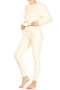 Cream Thick Fur Fuzzy Plush Lounge Pajama Set Pants - Adult & Kids T-Shirts, Sweatshirts & Hoodies apparel design preview 1