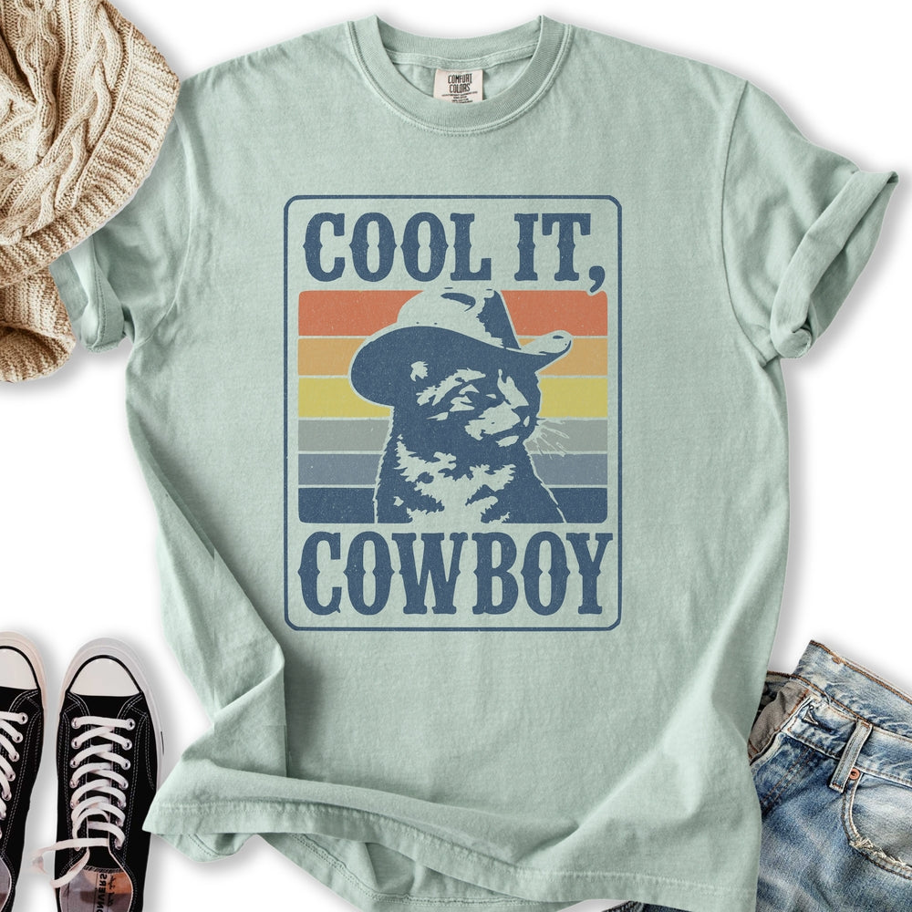 Cool It Retro Cowboy - Adult & Kids T-Shirts, Sweatshirts & Hoodies apparel design preview 2