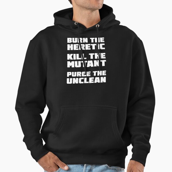 Burn the Heretic (light text) - Adult & Kids T-Shirts, Sweatshirts & Hoodies apparel design preview 1
