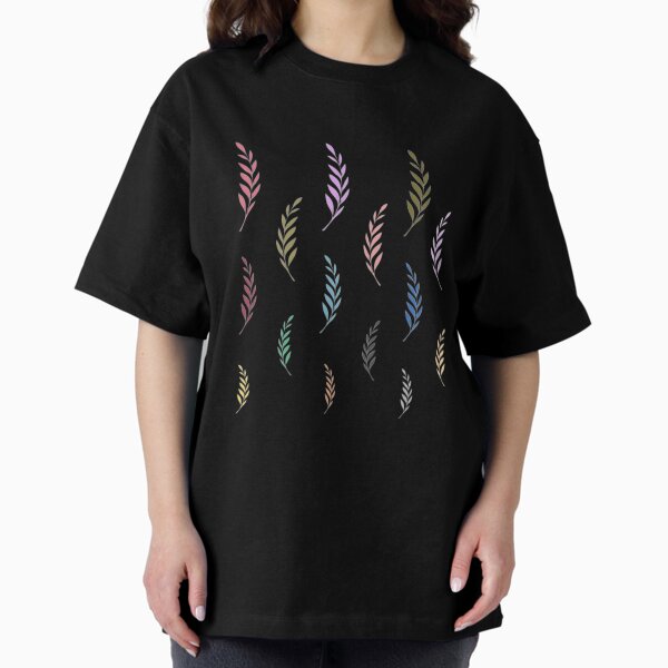 Leaf Set, Motif, Vibrant Gradient Leaves, Multicolor - Adult & Kids T-Shirts, Sweatshirts & Hoodies apparel design preview 1