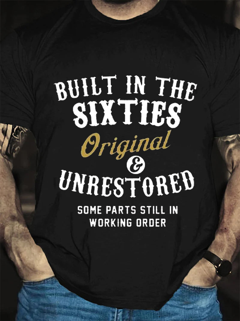 Built In The Sixties Original And Unrestored 60th - Adult & Kids T-Shirts, Sweatshirts & Hoodies apparel design preview 5