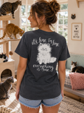 Southern Attitude Everything Is Fine Cat - Adult & Kids T-Shirts, Sweatshirts & Hoodies apparel design preview 1