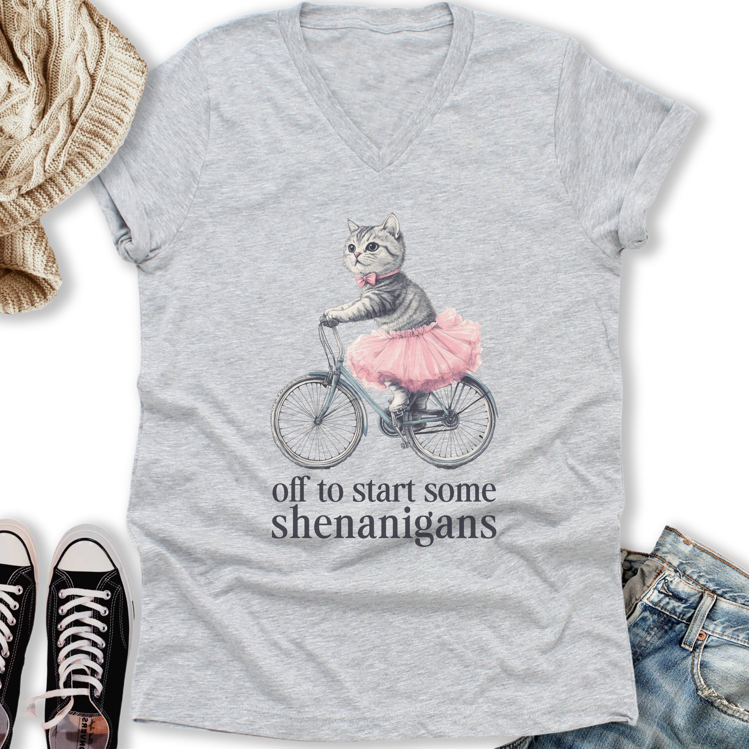 Shenanigans V-Neck - Adult & Kids T-Shirts, Sweatshirts & Hoodies apparel design preview 2