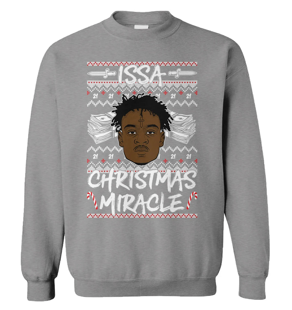 Savage issa Christmas miracle Christmas sweater product image 4