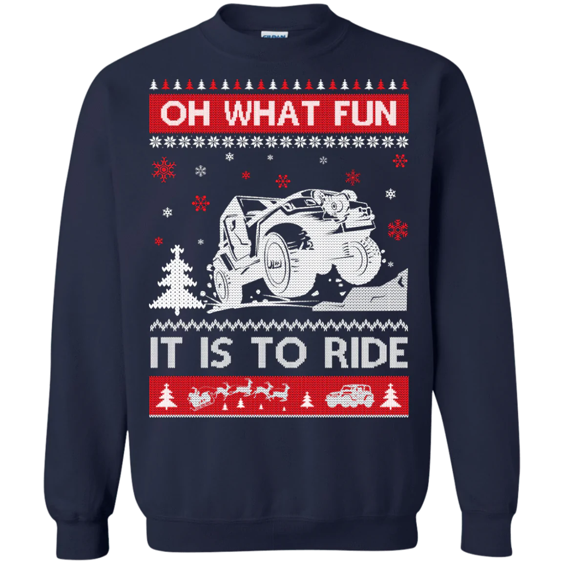 Oh what fun it is to ride Christmas sweater product image 4