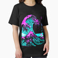 Aesthetic: The Great Wave off Kanagawa Hokusai - Adult & Kids T-Shirts, Sweatshirts & Hoodies apparel design preview 1