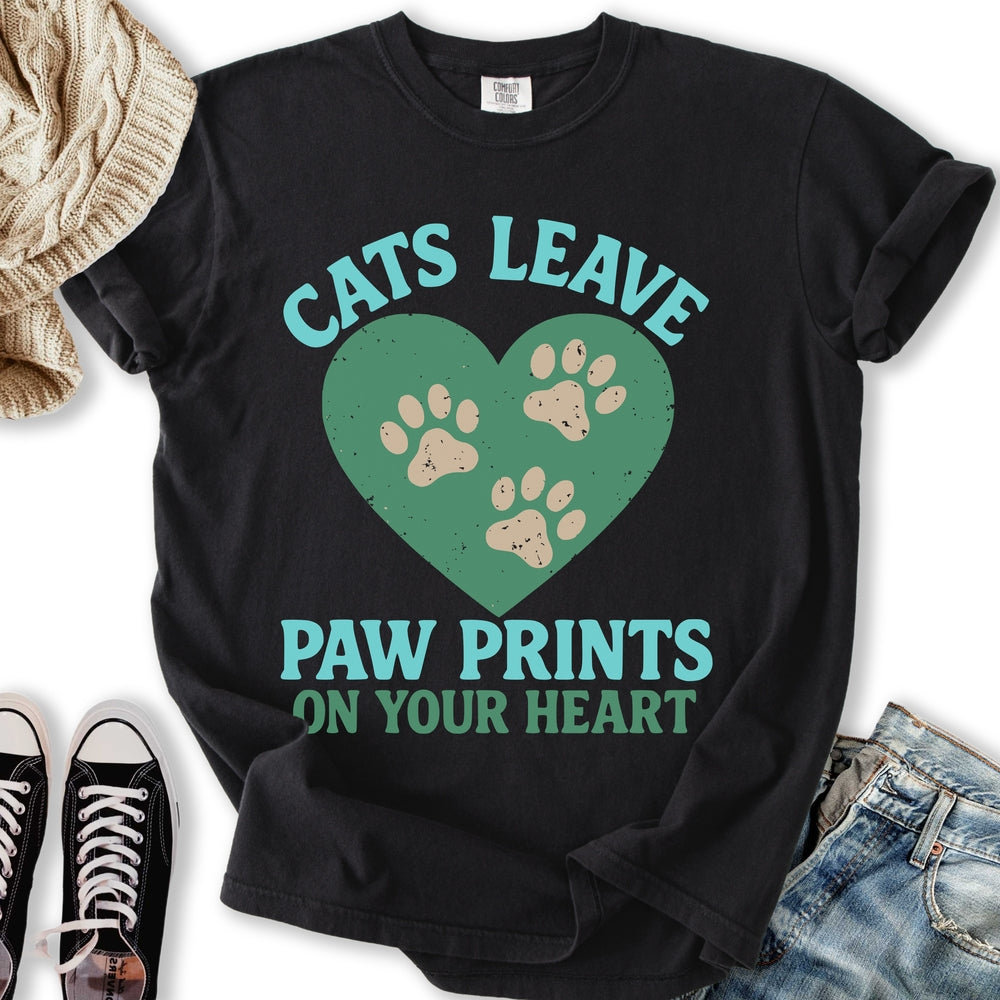 Pawprints On Your Heart - Adult & Kids T-Shirts, Sweatshirts & Hoodies apparel design preview 2