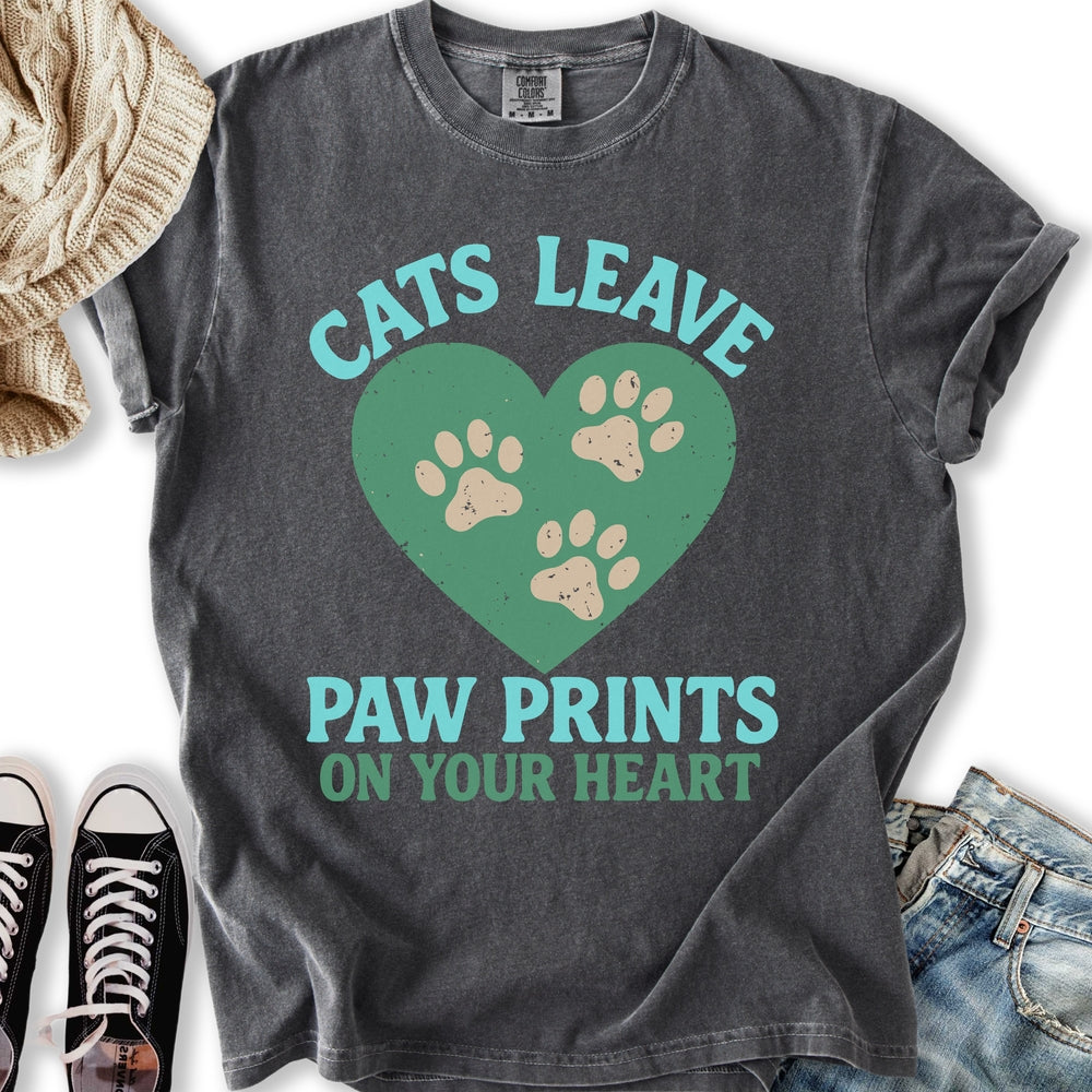 Pawprints On Your Heart - Adult & Kids T-Shirts, Sweatshirts & Hoodies apparel design preview 1