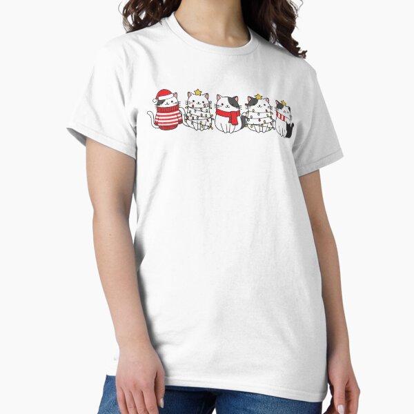 Christmas Cats with Lights and Sweaters - Adult & Kids T-Shirts, Sweatshirts & Hoodies apparel design preview 1