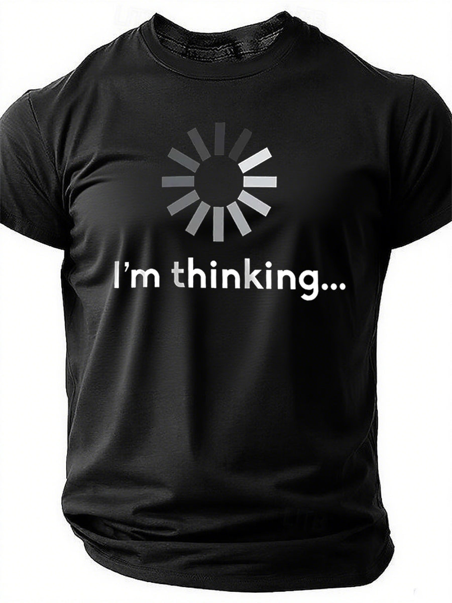 I'm Thinking Print Men Slogan - Adult & Kids T-Shirts, Sweatshirts & Hoodies apparel design preview 1