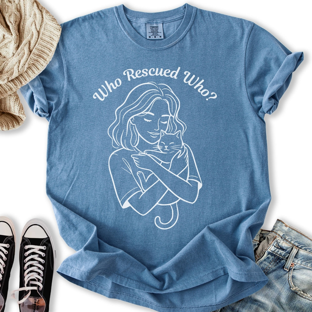 Who Rescued LineArt - Adult & Kids T-Shirts, Sweatshirts & Hoodies apparel design preview 1