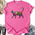Bright Floral Cat - Adult & Kids T-Shirts, Sweatshirts & Hoodies apparel design preview 1