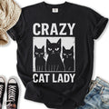 Crazy Cat Lady Grunge - Adult & Kids T-Shirts, Sweatshirts & Hoodies apparel design preview 1