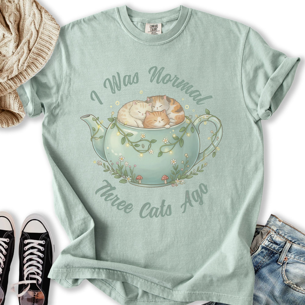 Three Cats Ago Teapot - Adult & Kids T-Shirts, Sweatshirts & Hoodies apparel design preview 1