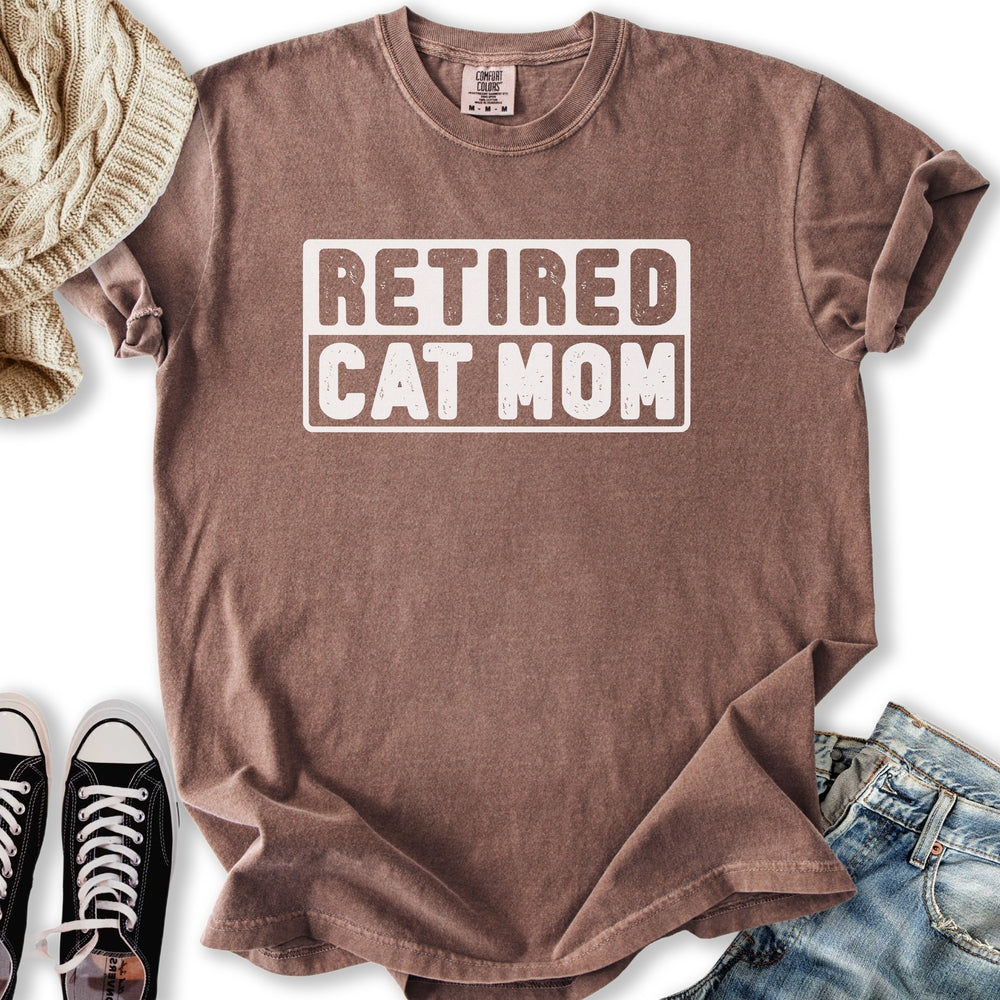 Retired Cat Mom - Adult & Kids T-Shirts, Sweatshirts & Hoodies apparel design preview 1