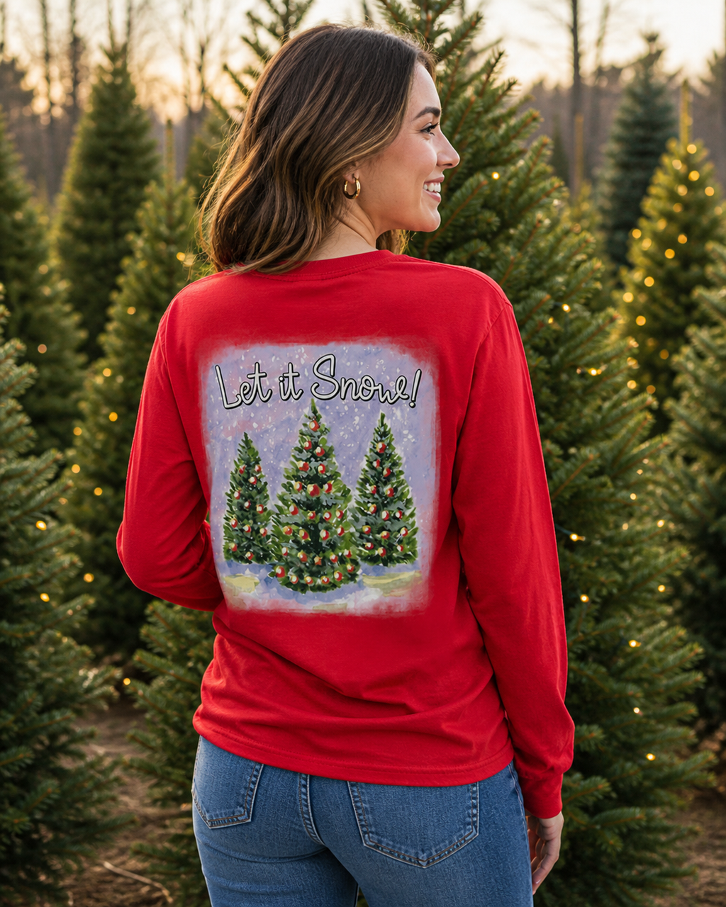 SALE Southern Couture Classic Let It Snow Holiday - Adult & Kids T-Shirts, Sweatshirts & Hoodies apparel design preview 1