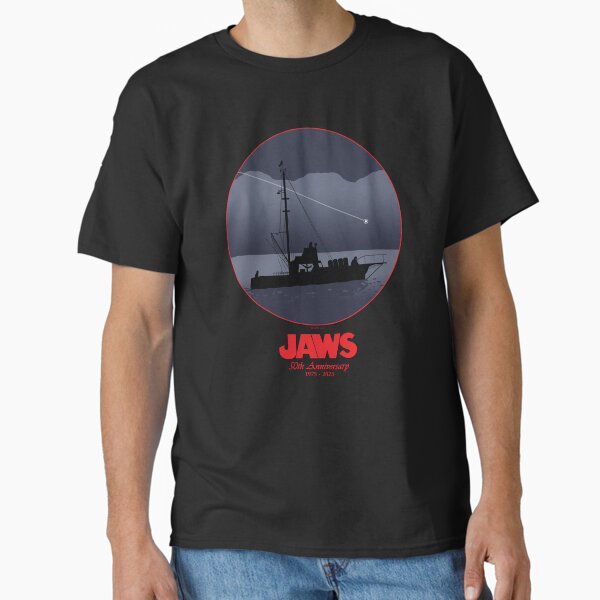 Jaws 50th Anniversary Shooting Star (Red Variant) - Adult & Kids T-Shirts, Sweatshirts & Hoodies apparel design preview 1