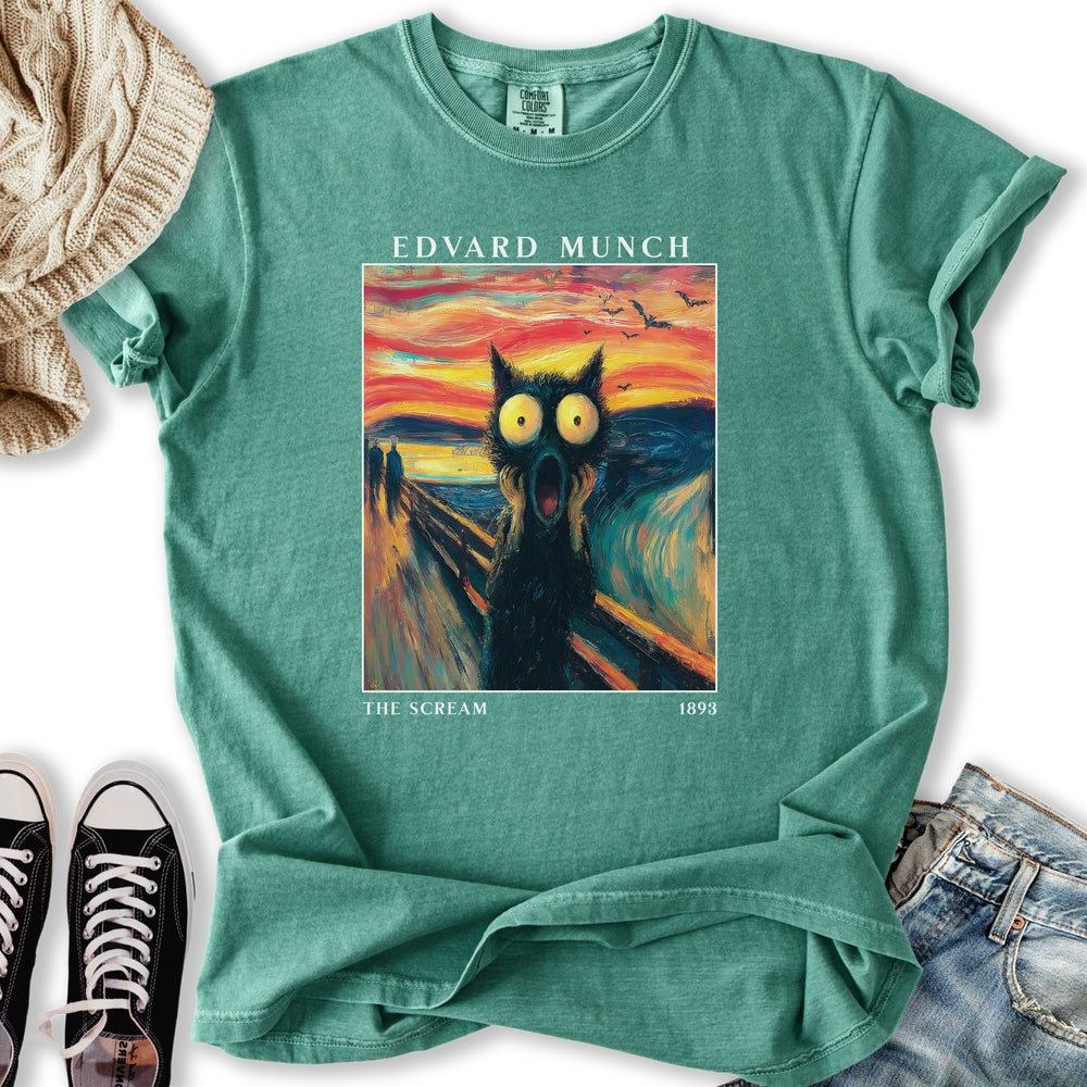 The Scream Cat - Adult & Kids T-Shirts, Sweatshirts & Hoodies apparel design preview 1