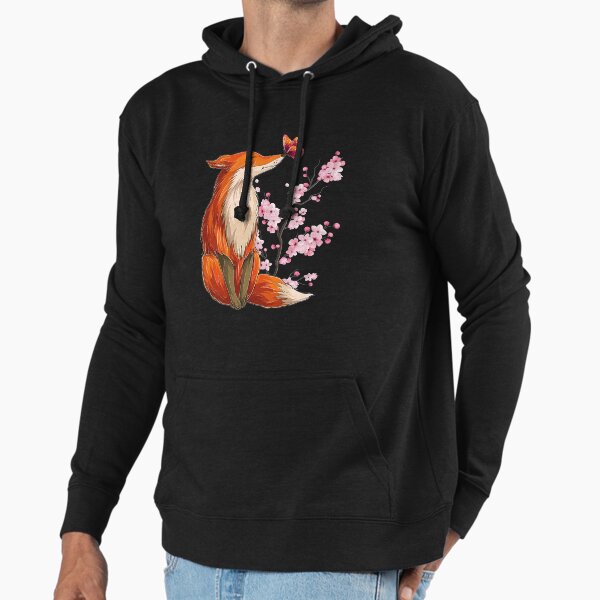 Japanese Fox Cherry blossom Flower sakura trees - Adult & Kids T-Shirts, Sweatshirts & Hoodies apparel design preview 1
