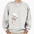 Peeking Bichon Frise Black - Adult & Kids T-Shirts, Sweatshirts & Hoodies apparel design preview 1