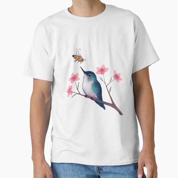 Bee hummingbird with - Adult & Kids T-Shirts, Sweatshirts & Hoodies apparel design preview 1