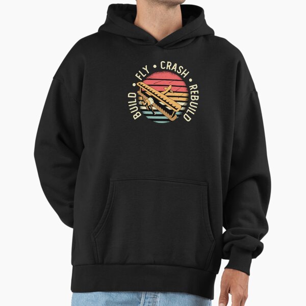 RC Plane Build Fly Crash Rebuild Pilot Planes - Adult & Kids T-Shirts, Sweatshirts & Hoodies apparel design preview 1