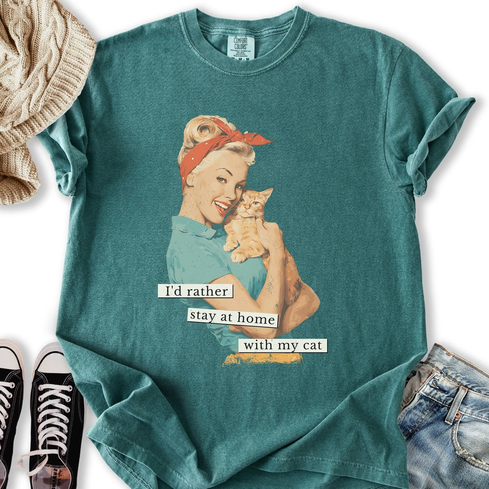 Rather Stay At Home - Adult & Kids T-Shirts, Sweatshirts & Hoodies apparel design preview 2