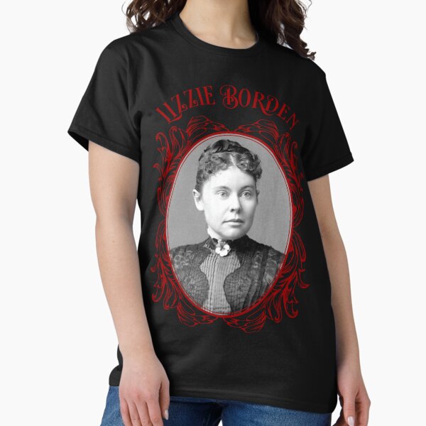 Lizzie Borden Pansy Brooch Portrait Red Black - Adult & Kids T-Shirts, Sweatshirts & Hoodies apparel design preview 1