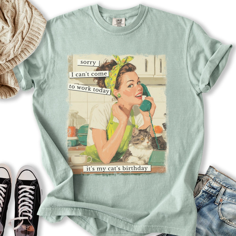 Sorry It's My Cats Birthday - Adult & Kids T-Shirts, Sweatshirts & Hoodies apparel design preview 2