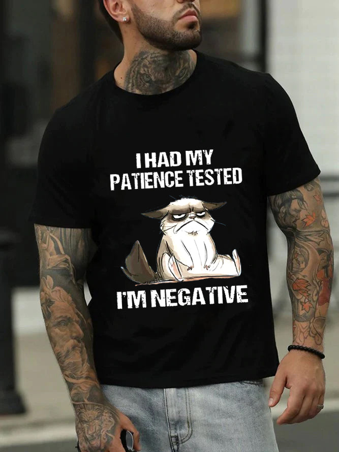 I Had My Patience Tested Print Men Slogan - Adult & Kids T-Shirts, Sweatshirts & Hoodies apparel design preview 3