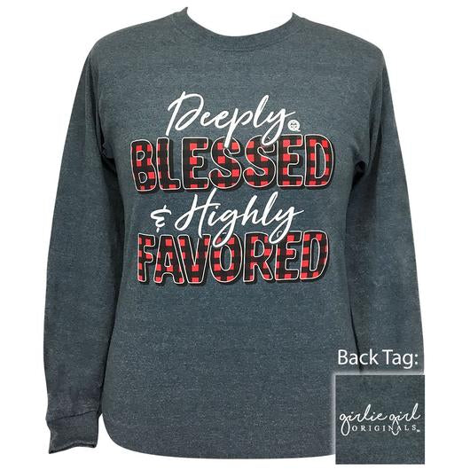 Girlie Girl Originals Preppy Deeply Blessed Plaid - Adult & Kids T-Shirts, Sweatshirts & Hoodies apparel design preview 1