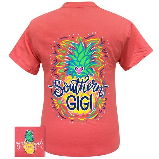 Girlie Girl Originals Preppy Southern Gigi Pineapple - Adult & Kids T-Shirts, Sweatshirts & Hoodies apparel design preview 1