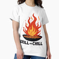 Grill and Chill BBQ Funny Summer Barbecue - Adult & Kids T-Shirts, Sweatshirts & Hoodies apparel design preview 1