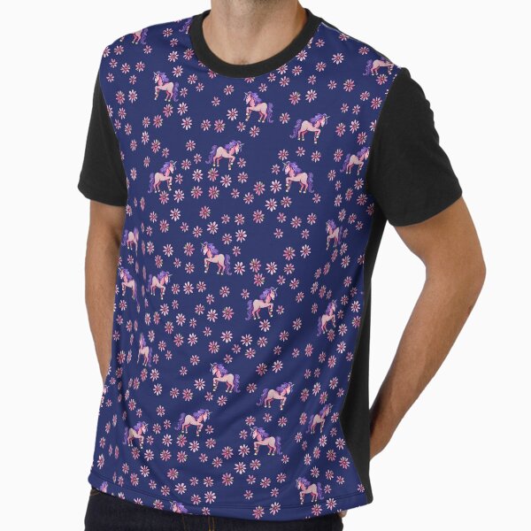 Unicorn Flowers Graphic - Adult & Kids T-Shirts, Sweatshirts & Hoodies apparel design preview 1