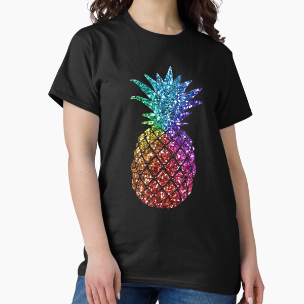 Rainbow Pineapple Print - Adult & Kids T-Shirts, Sweatshirts & Hoodies apparel design preview 1