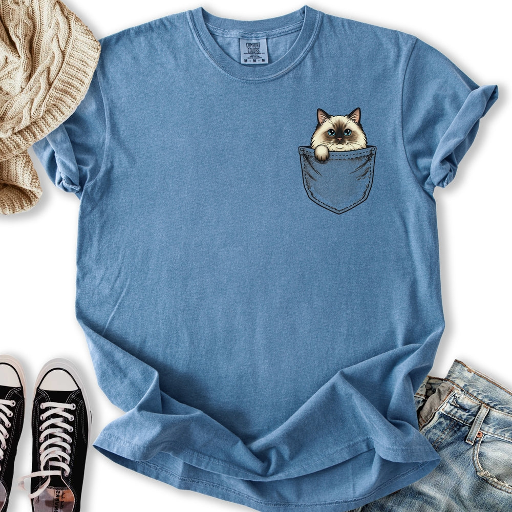 Ragdoll In My Pocket - Adult & Kids T-Shirts, Sweatshirts & Hoodies apparel design preview 2