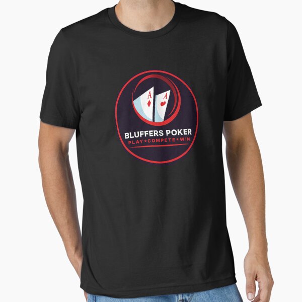 Bluffers Poker Logo Play Compete Win Player - Adult & Kids T-Shirts, Sweatshirts & Hoodies apparel design preview 1