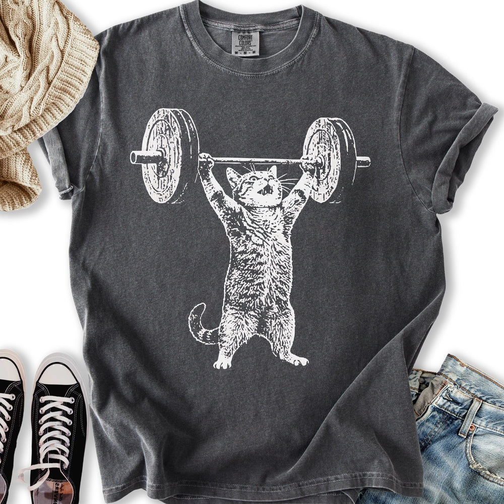 Weight Lifter Cat - Adult & Kids T-Shirts, Sweatshirts & Hoodies apparel design preview 1