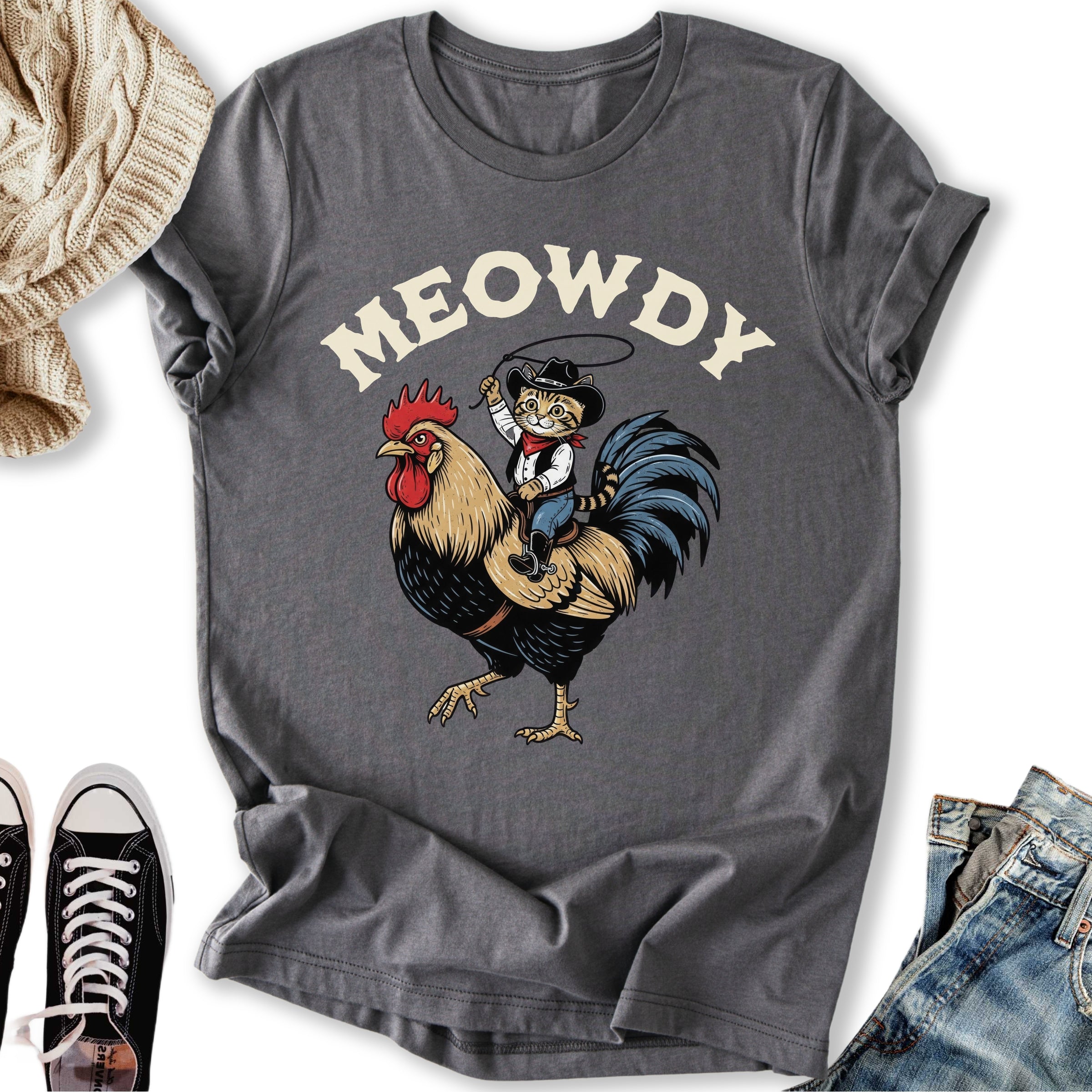 Meowdy - Adult & Kids T-Shirts, Sweatshirts & Hoodies apparel design preview 2