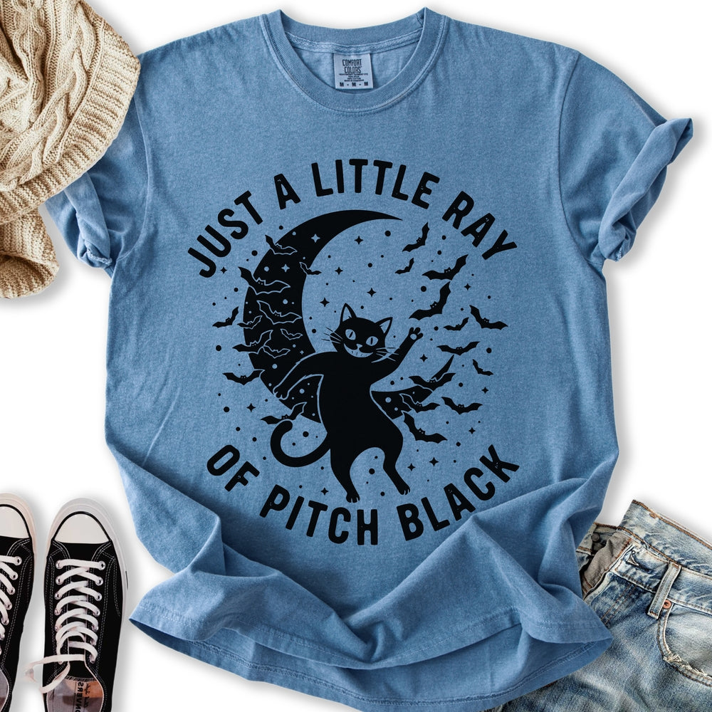 Pitch Black Cat - Adult & Kids T-Shirts, Sweatshirts & Hoodies apparel design preview 2