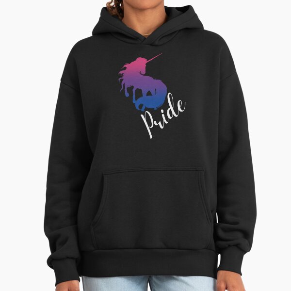 LGBTQ Pride, Unicorn in Bisexual Flag Colors - Adult & Kids T-Shirts, Sweatshirts & Hoodies apparel design preview 1