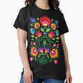 Folk composition with flowers - Adult & Kids T-Shirts, Sweatshirts & Hoodies apparel design preview 1