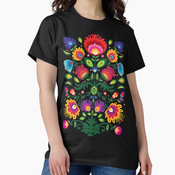 Folk composition with flowers - Adult & Kids T-Shirts, Sweatshirts & Hoodies apparel design preview 1