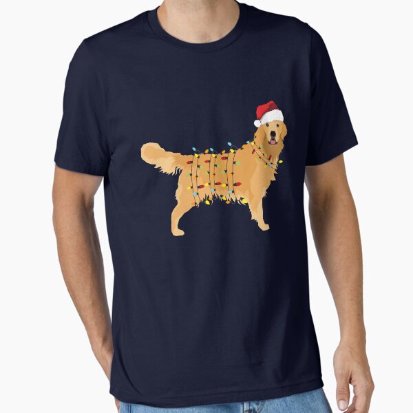 Golden Retriever Holiday Christmas Light - Adult & Kids T-Shirts, Sweatshirts & Hoodies apparel design preview 1