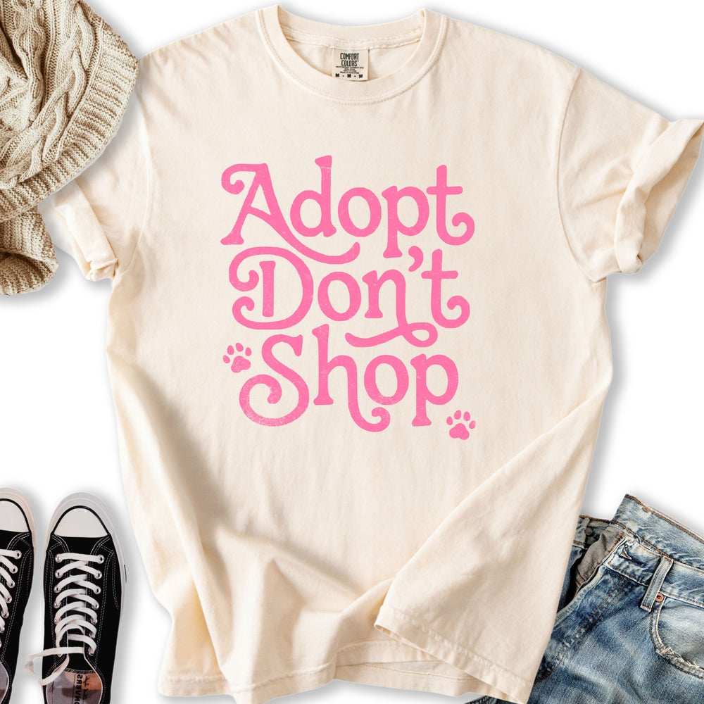 Adopt Dont Shop - Adult & Kids T-Shirts, Sweatshirts & Hoodies apparel design preview 1