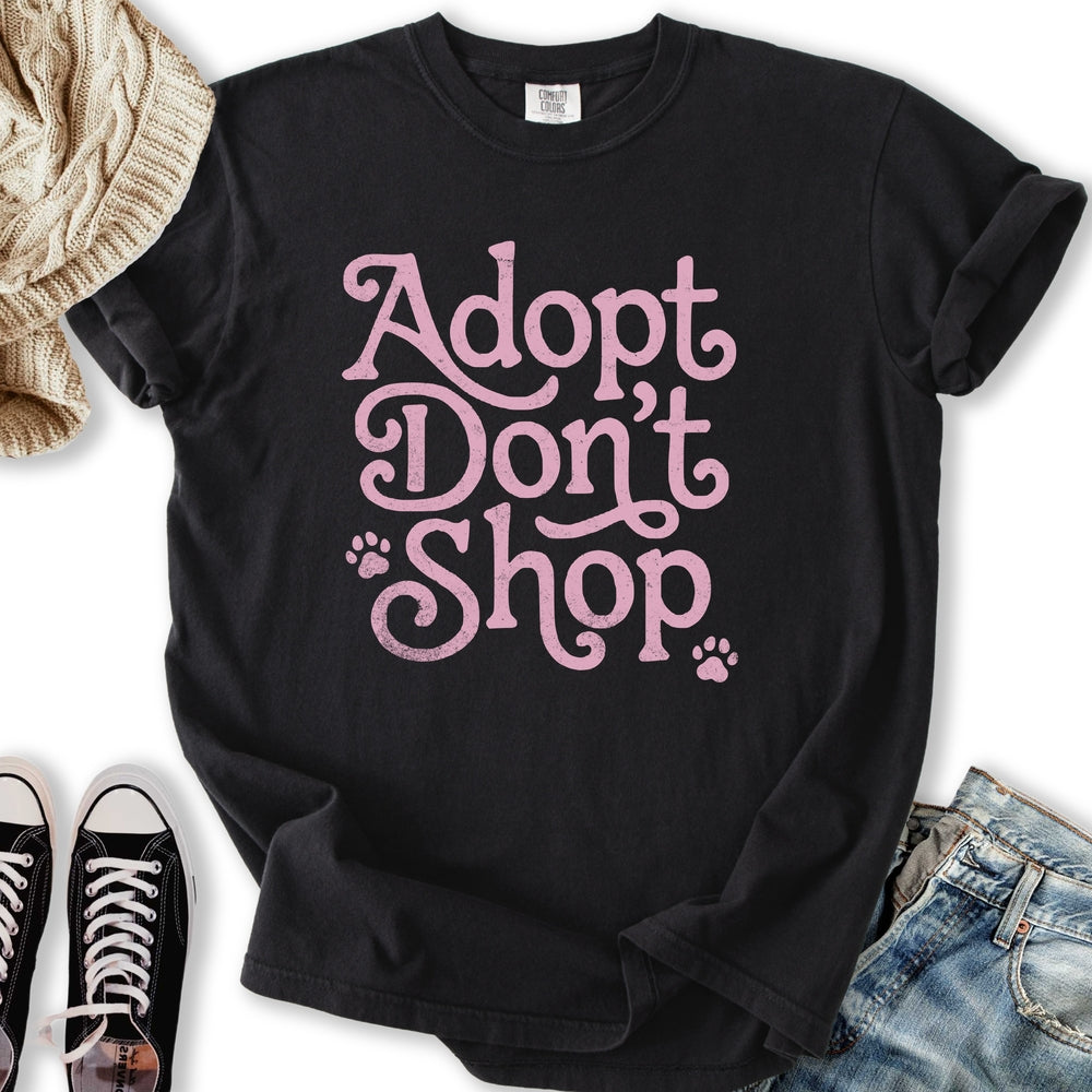 Adopt Dont Shop - Adult & Kids T-Shirts, Sweatshirts & Hoodies apparel design preview 2