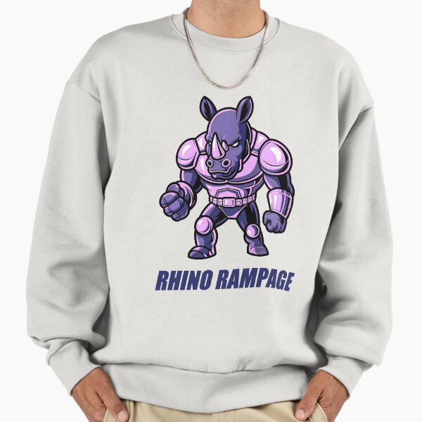 Rhino Rampage A Cool Superhero - Adult & Kids T-Shirts, Sweatshirts & Hoodies apparel design preview 1